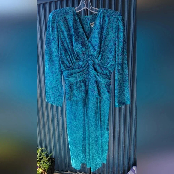 Nora Noa Blue Dress  Vintage Petite 10 - Picture 8 of 10